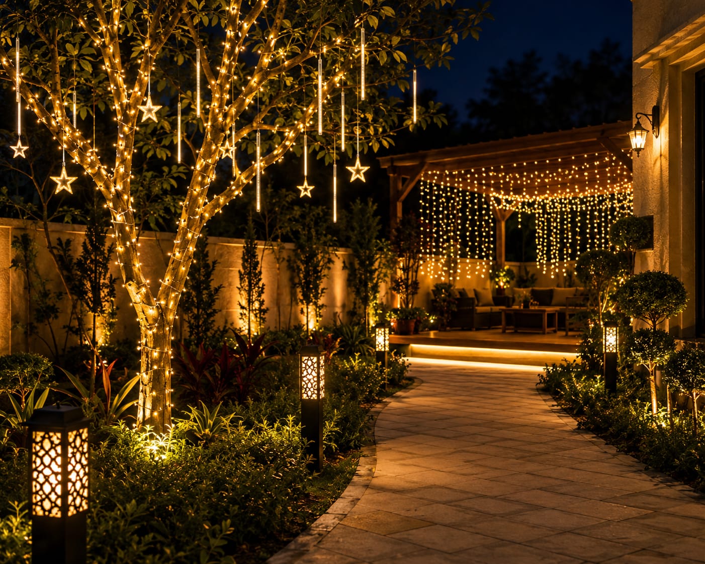 Outdoor Decorative Light Setup