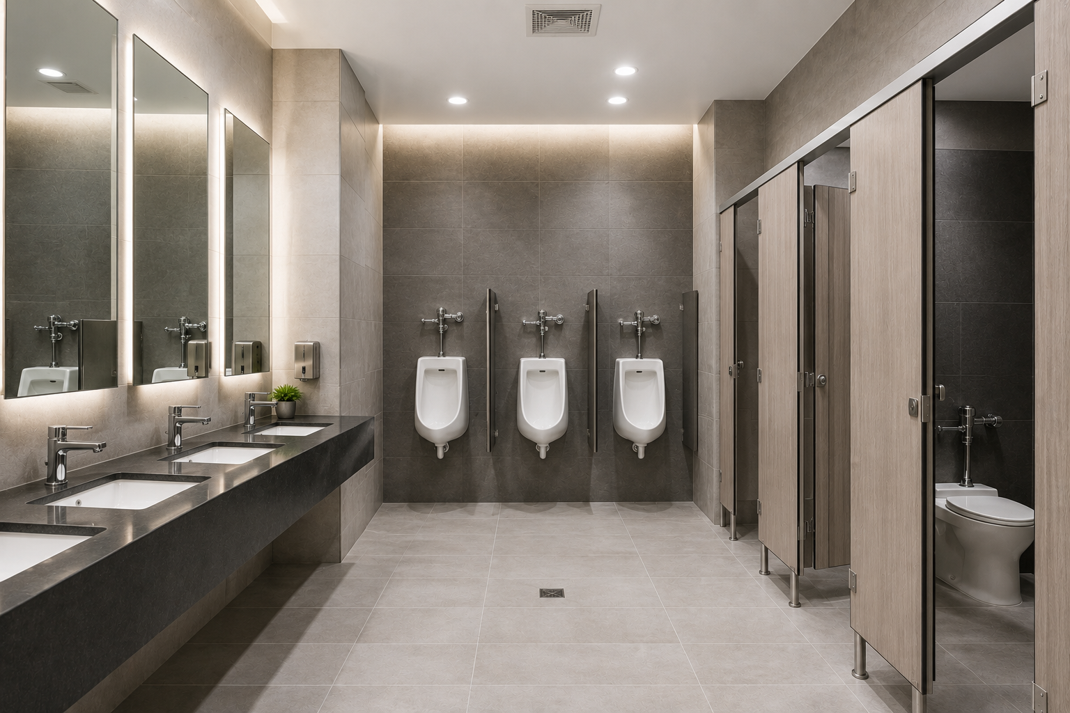 Commercial Washroom Setup