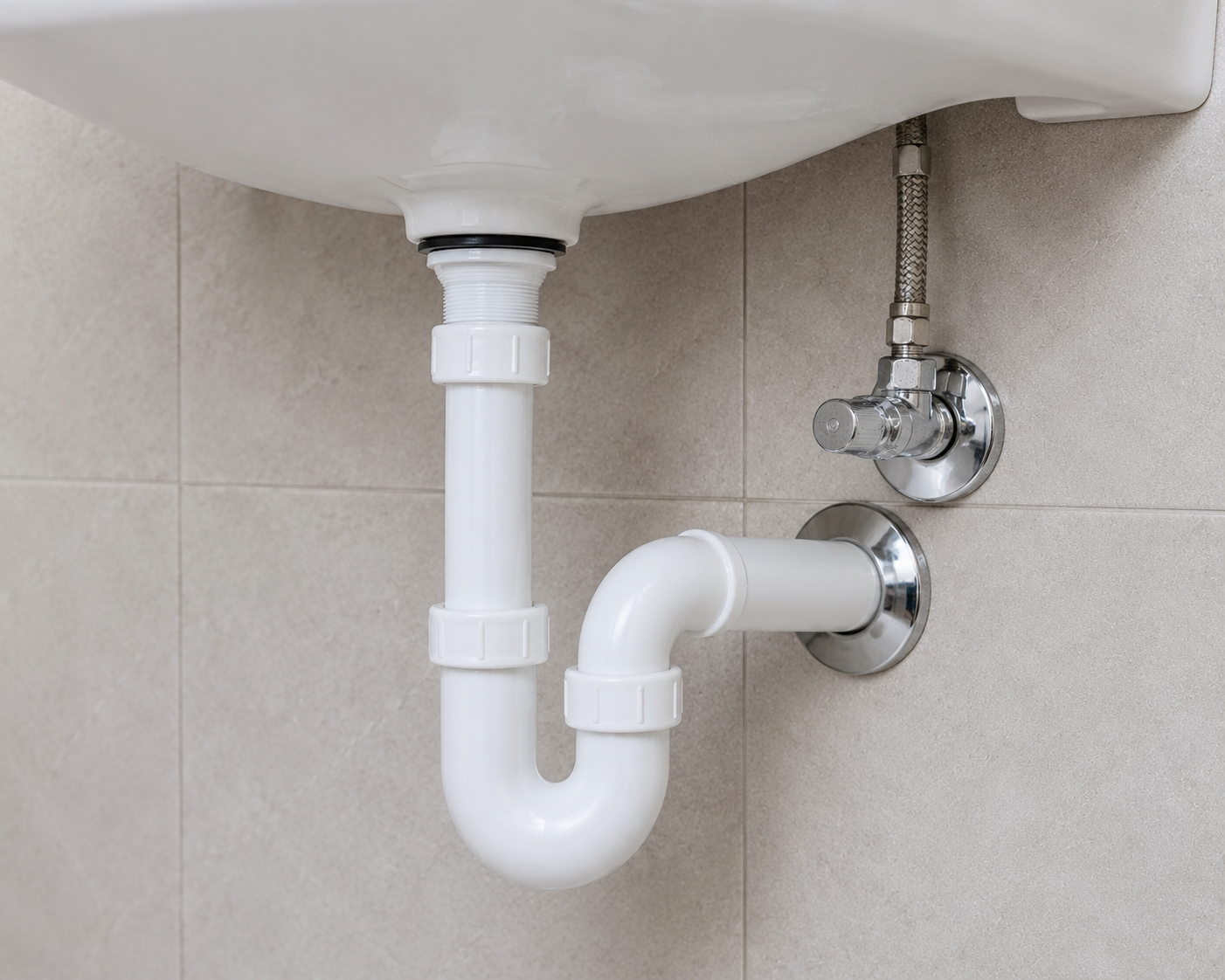 Wash Basin Pipe Fixing